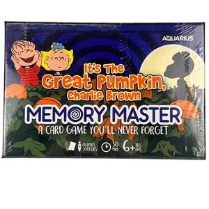 Its The Great Pumpkin Charlie Brown Memory Master Card Game Aquarius 2022 New